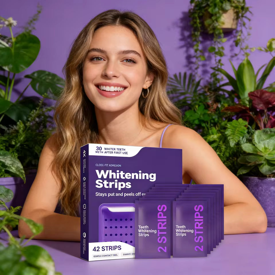 NALIXORA teeth whitening strips usage and ingredient details
